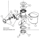 Borracha de vedação flange 510