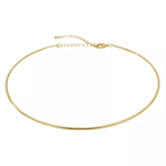 Choker Aro Liso Banhado a Ouro 18k