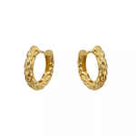 Brinco Argolinha Organic II 1,6cm Banhado a Ouro 18k
