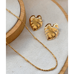 Conjunto chocker e folha 