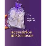 Kit acessórios misteriosos variados contêm 11 peças