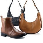 BOTA FEMININA COM BOLSA BAGUETE ESCOLHA Coturno Cano Confortável Baixo Curto Com Zíper Wester INSTA