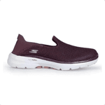 Tênis skechers go walk 6 bordo feminino