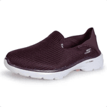 Tênis skechers go walk 6 bordo feminino