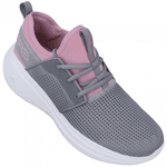 Tênis Skechers Go Run Fast Valor Cinza/Rosa-Claro Feminino