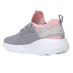 Tênis Skechers Go Run Fast Valor Cinza/Rosa-Claro Feminino