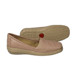 MOCASSIM FEMININO EM COURO SALMON