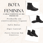 Bota Feminina Cano Curto Animal Print