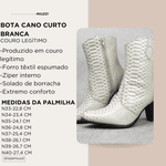 Bota Cano Curto Couro Legítimo