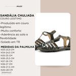 Sandália Chuleada Ref 2170 Couro Legítimo