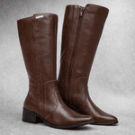 Bota Feminina Montaria Couro Legitimo