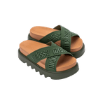 Melissa Chinelo Cross M Lover Platform - Verde