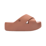 Melissa Chinelo Plataforma Free Cross - Marrom