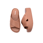 Melissa Chinelo Plataforma Free Cross - Marrom