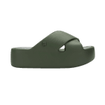 Melissa Chinelo Plataforma Free Cross - Verde