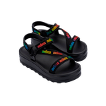 Melissa Sandália Stripes Platform M Lover - Preto