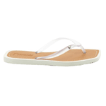 CHINELO FEMININO OFF WHITE COM TIRA TRANSPARENTE