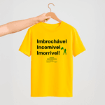 Camiseta Parabello Imbrochável Incomível Imorrível Amarela 