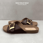 Sandália Papete Lua Marrom