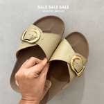 Sandália Papete Lua Verde Pistache