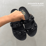 Sandália Papete Olivia Preta