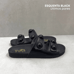 Sandália Papete Olivia Preta