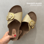 Sandália Papete Lua Verde