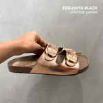 Sandália Papete Maria Metalizada Rosê