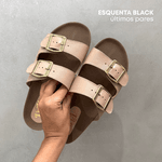 Sandália Papete Nude