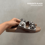 Sandália Papete Olivia Carbono