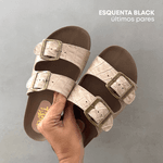 Sandália Papete Croco Off 