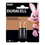 Pilha Alcalina - Duracell - Palito AAA - com 2 unidades