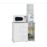 FRUTEIRA CAMILA 1 PORTA 4 GAVETAS BRANCO LUXO PRIMUS