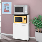 Balcão Isis para Microondas e Forno 2 Portas Branco Nicioli 