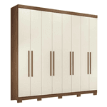 Guarda Roupa Master New 8 Portas Jatoba/Areia Santos Andira