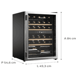Adega Brastemp Dual Zone 33 Garrafas BZB33BE Inox Preta 110V
