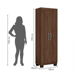 MULTIUSO ASTECA 2 PORTAS CHOCOLATE VALDE MOVEIS