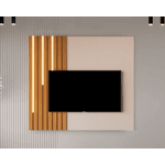 Painel Para Tv até 58" Boto 1.4 Ripado Off white/Nature JB Bechara