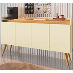 APARADOR BUFFET GOLD 4 PORTAS PEROLA/MEL M. PRIMUS