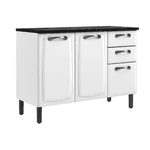 BALCAO 120 3PT 2GV NEM PREMIUM BRANCO ITATIAIA