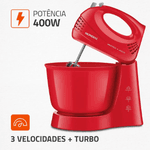 BATEDEIRA MONDIAL POWER PRATICA B-44-R- 400W VERMELHA 220V