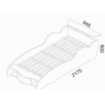 CAMA INFANTIL CARRO F1 090 VERMELHO - GELIUS