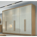 GUARDA ROUPA CASAL COIMBRA RIPADO 6 PORTAS 8 GAVETAS CAMARU / FENDI FOSCO – NOVO HORIZONTE