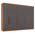 GUARDA ROUPA CASAL MASTER NEW 8.4 JATOBÁ / GRAFITE – SANTOS ANDIRÁ