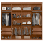 GUARDA ROUPA CASAL MASTER NEW 8.4 JATOBÁ / GRAFITE – SANTOS ANDIRÁ