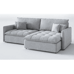 SOFÁ RETRÁTIL LUNA 2,45M 1024 CINZA CAMBUI ESTOFADOS