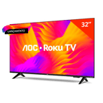 TV SMART 32" MULT ROKU TV HD 3 HDMI 2 USB COM ALEXA - TL052MOUT BIVOLT