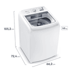 MÁQUINA DE LAVAR COLORMAQ LCA 14KG BRANCO 127V 