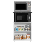 Balcão Isis para Microondas e Forno 2 Portas Branco Nicioli 