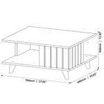 Mesa de Centro Açai Off white/Nature JB Bechara